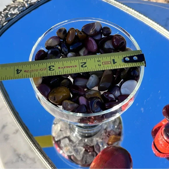 Red Jasper Skull, Sunstone Double Points, Mookite Tumbles, Shungite Tumble - Picture 15 of 17